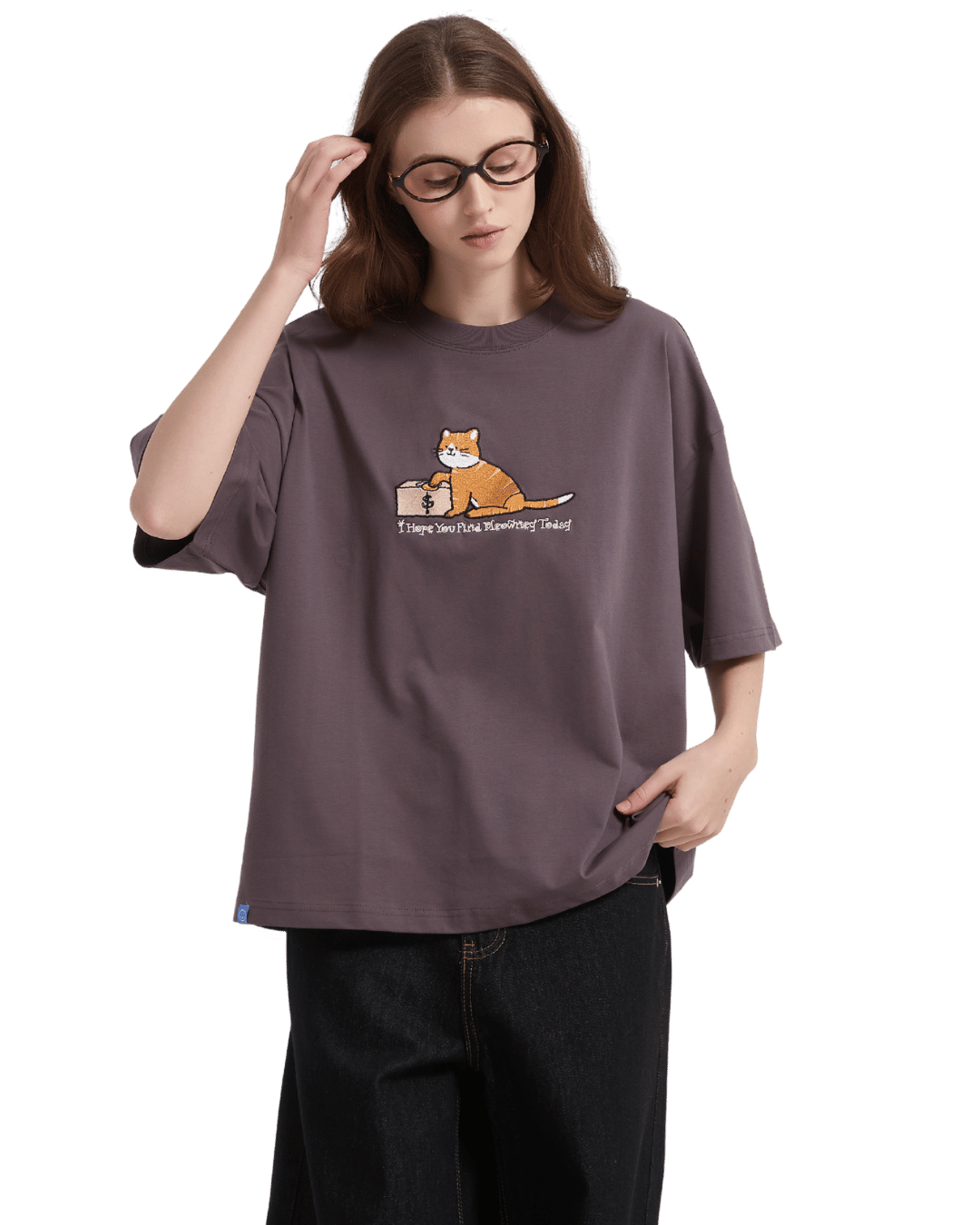 Meowney Sorona® Cooling Tee in Dusty Purple