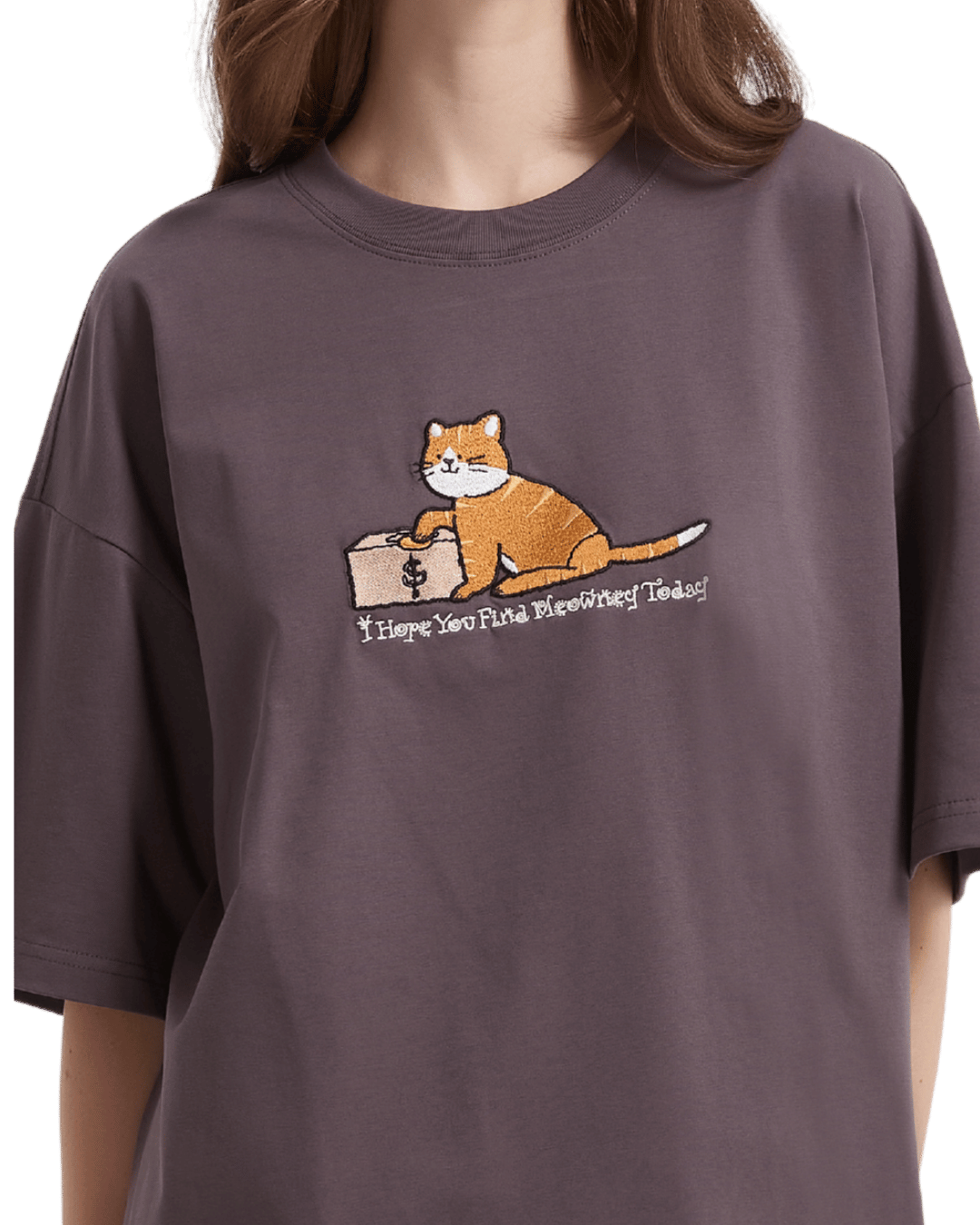 Meowney Sorona® Cooling Tee in Dusty Purple