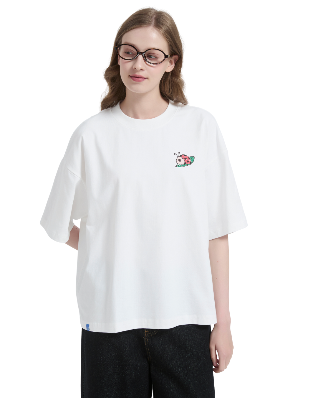 Souvenir Ladybug Boxy Sorona® Cooling Tee in White