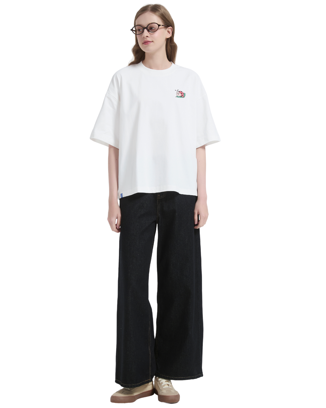 Souvenir Ladybug Boxy Sorona® Cooling Tee in White