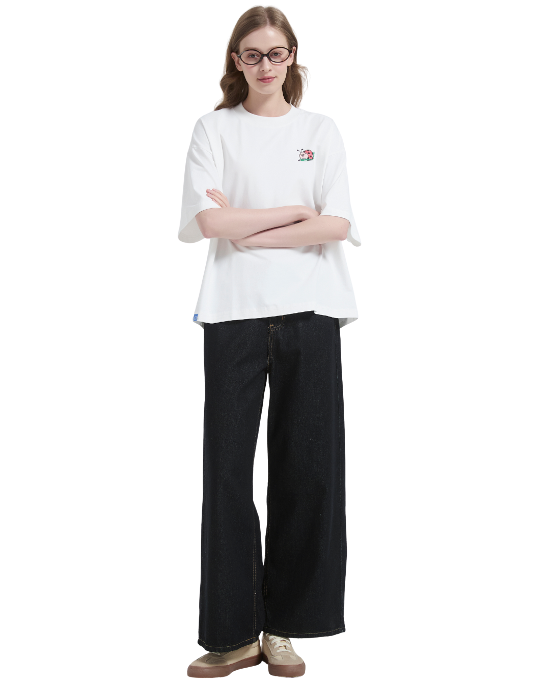 Souvenir Ladybug Boxy Sorona® Cooling Tee in White