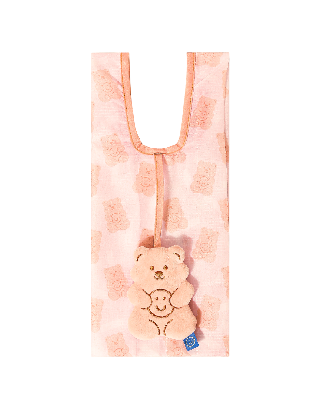 Orange Gummy Bear Small Plushie Reusable Nylon Bag