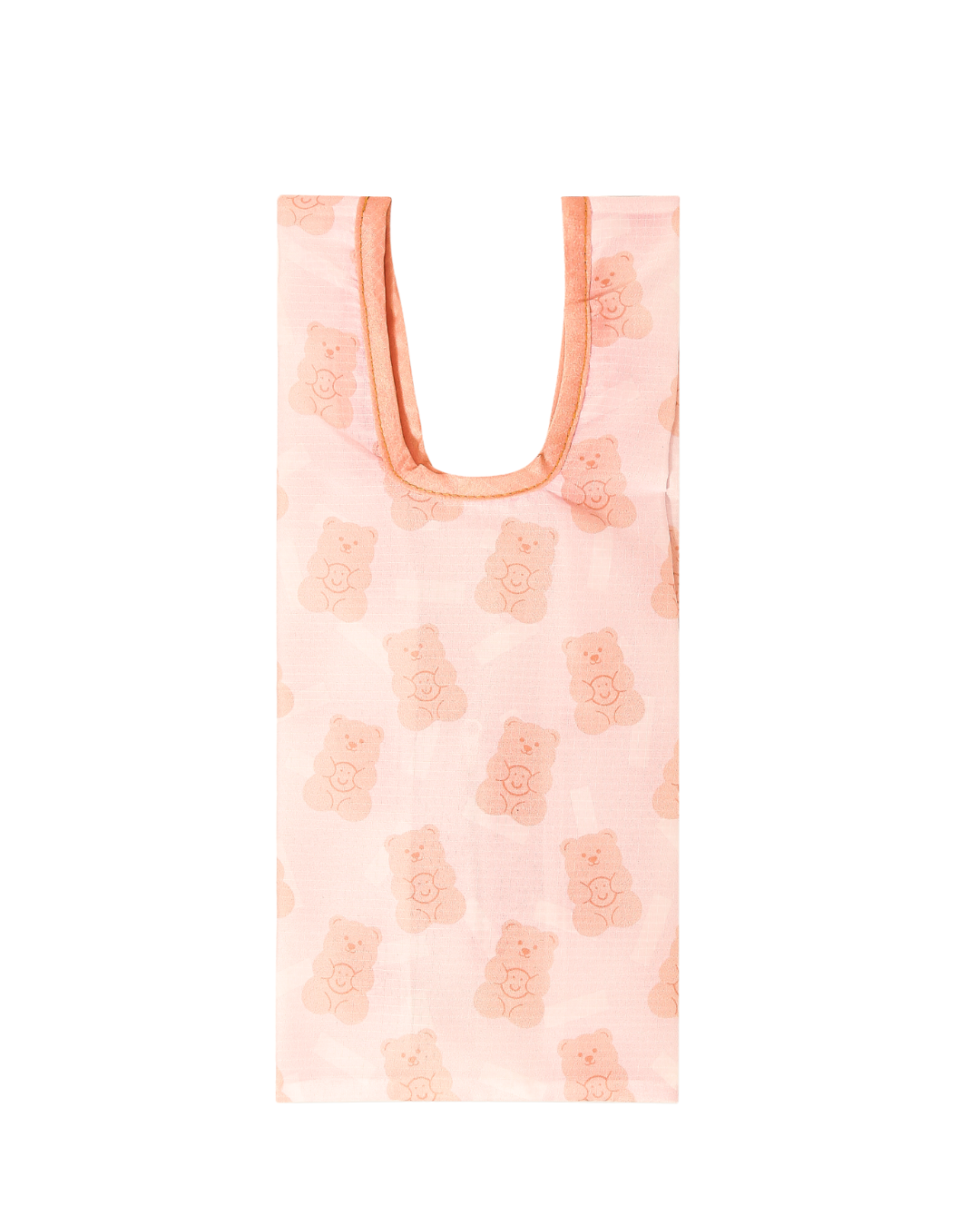 Orange Gummy Bear Small Plushie Reusable Nylon Bag