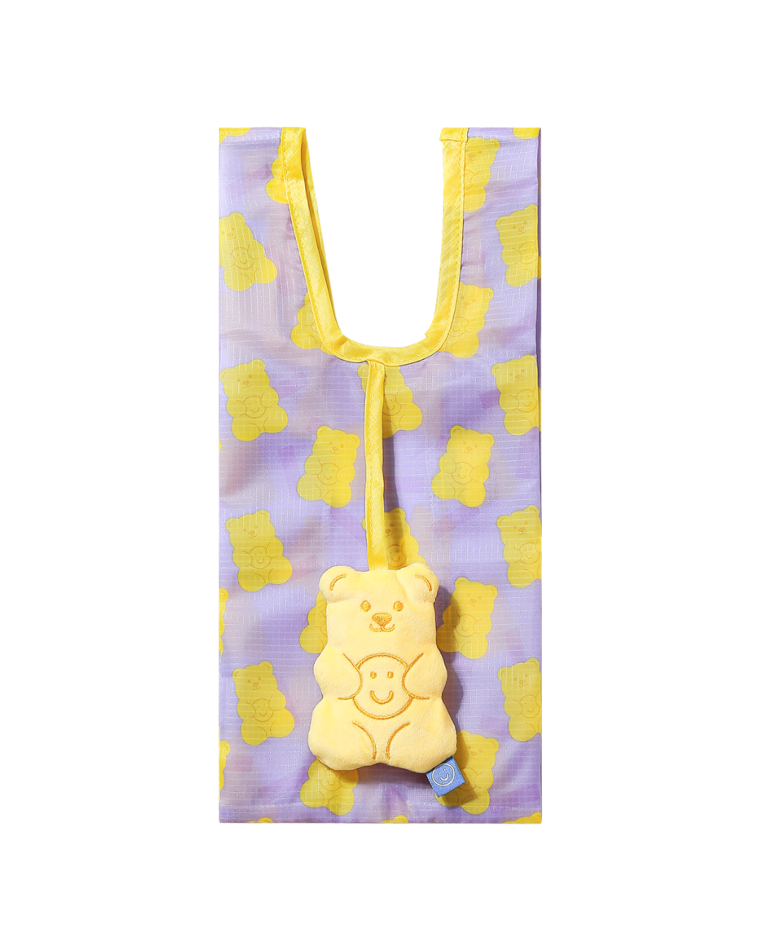 Pineapple Gummy Bear Small Plushie Reusable Nylon Bag