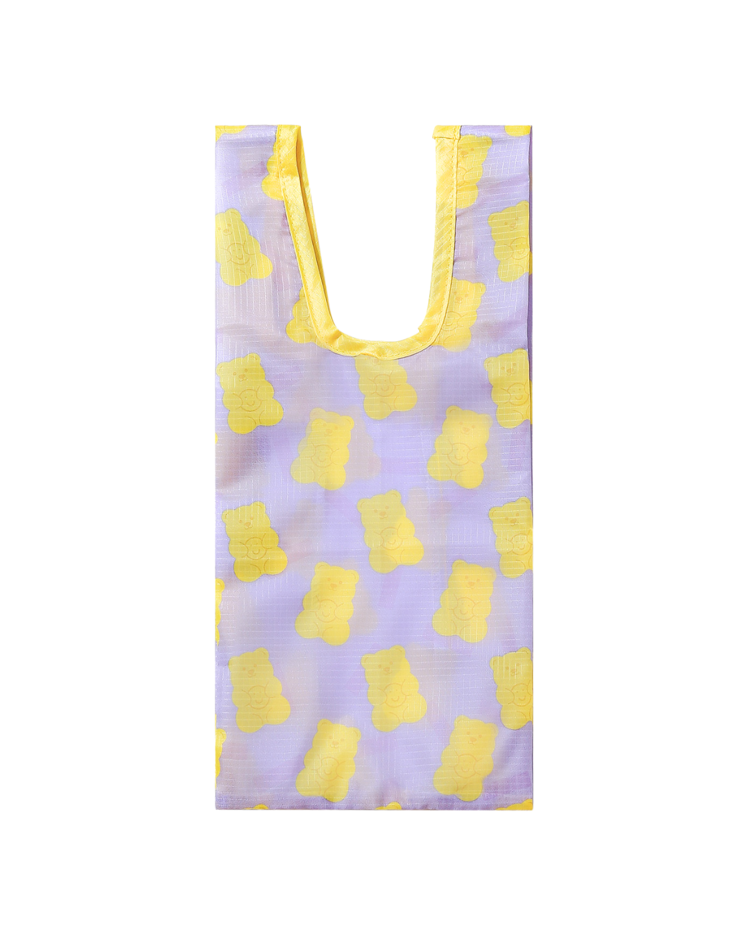 Pineapple Gummy Bear Small Plushie Reusable Nylon Bag