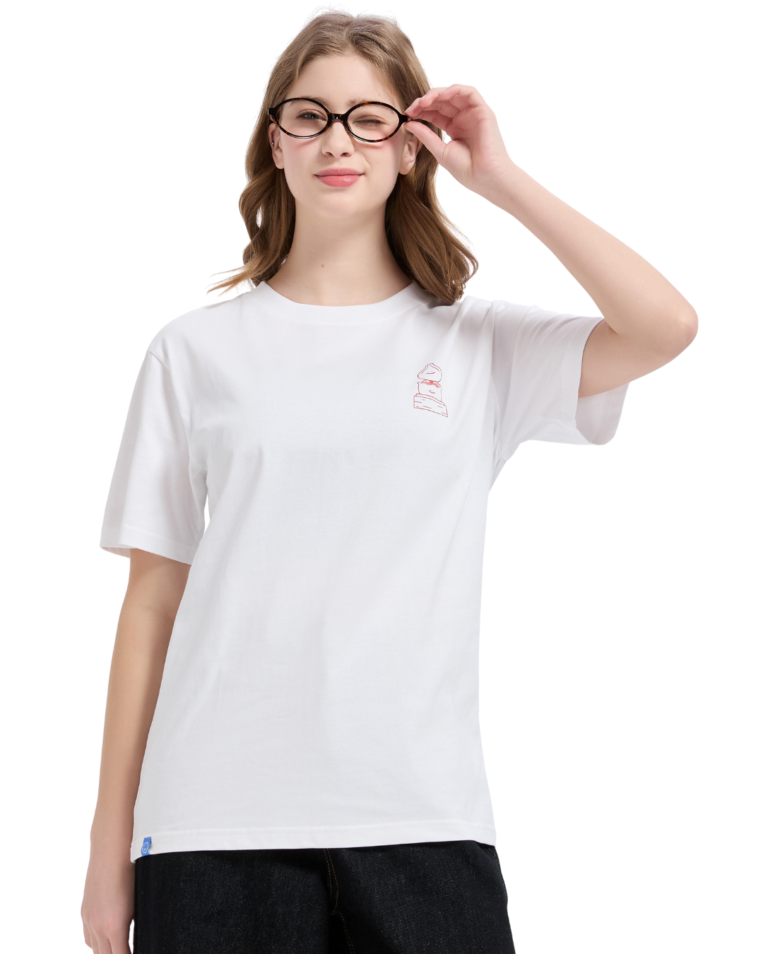 Free Time Drink Tea Cooling Tee in White