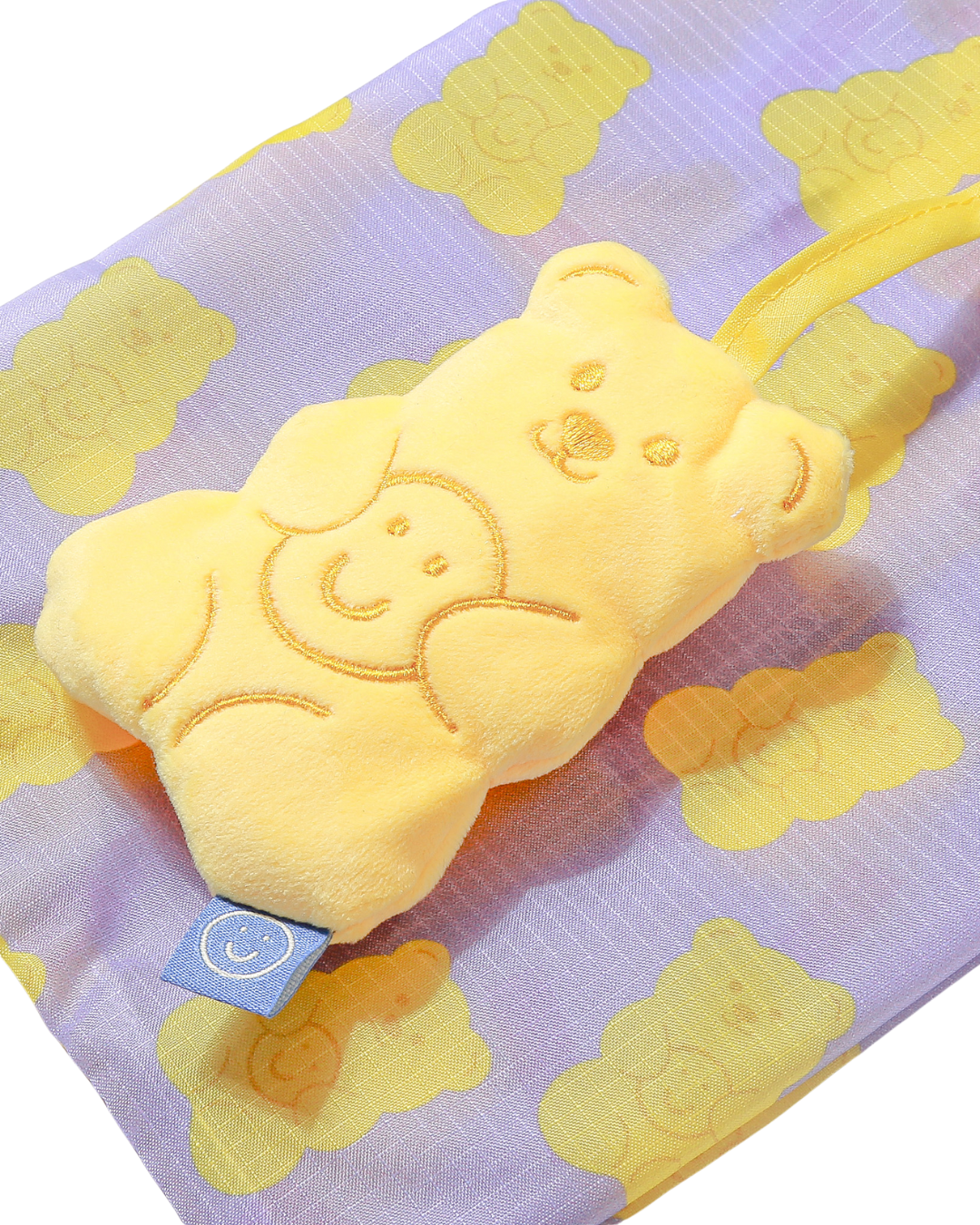 Pineapple Gummy Bear Small Plushie Reusable Nylon Bag