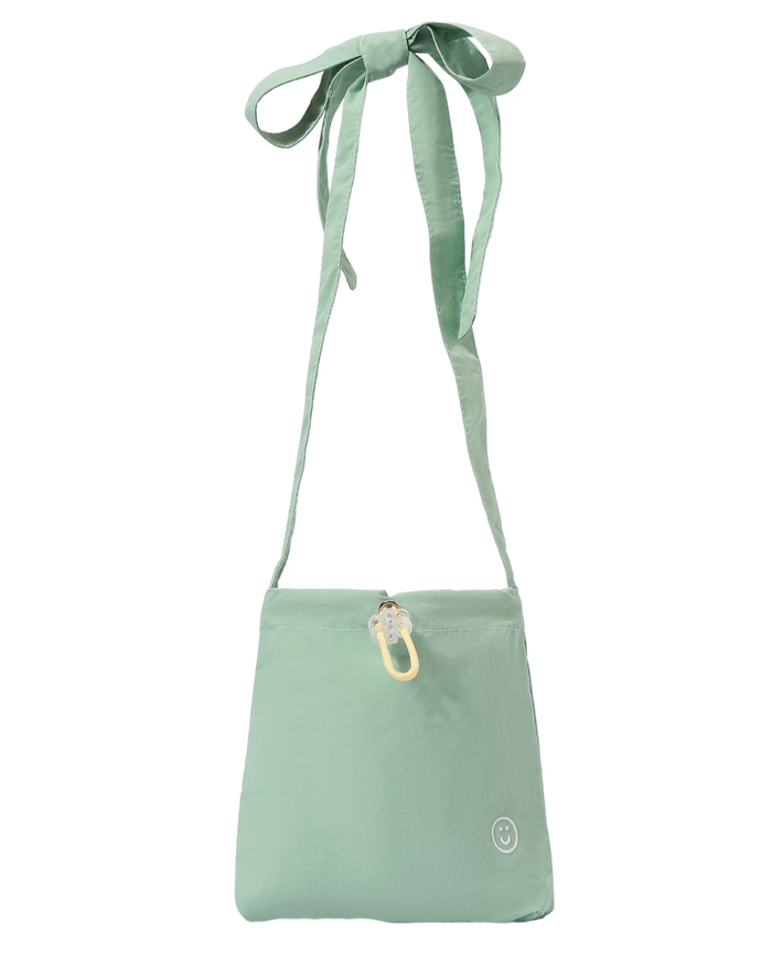 Mini Tsuno Drawstring Bag/Pouch in Fern