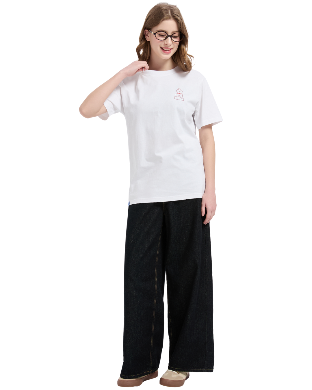 Free Time Drink Tea Cooling Tee in White