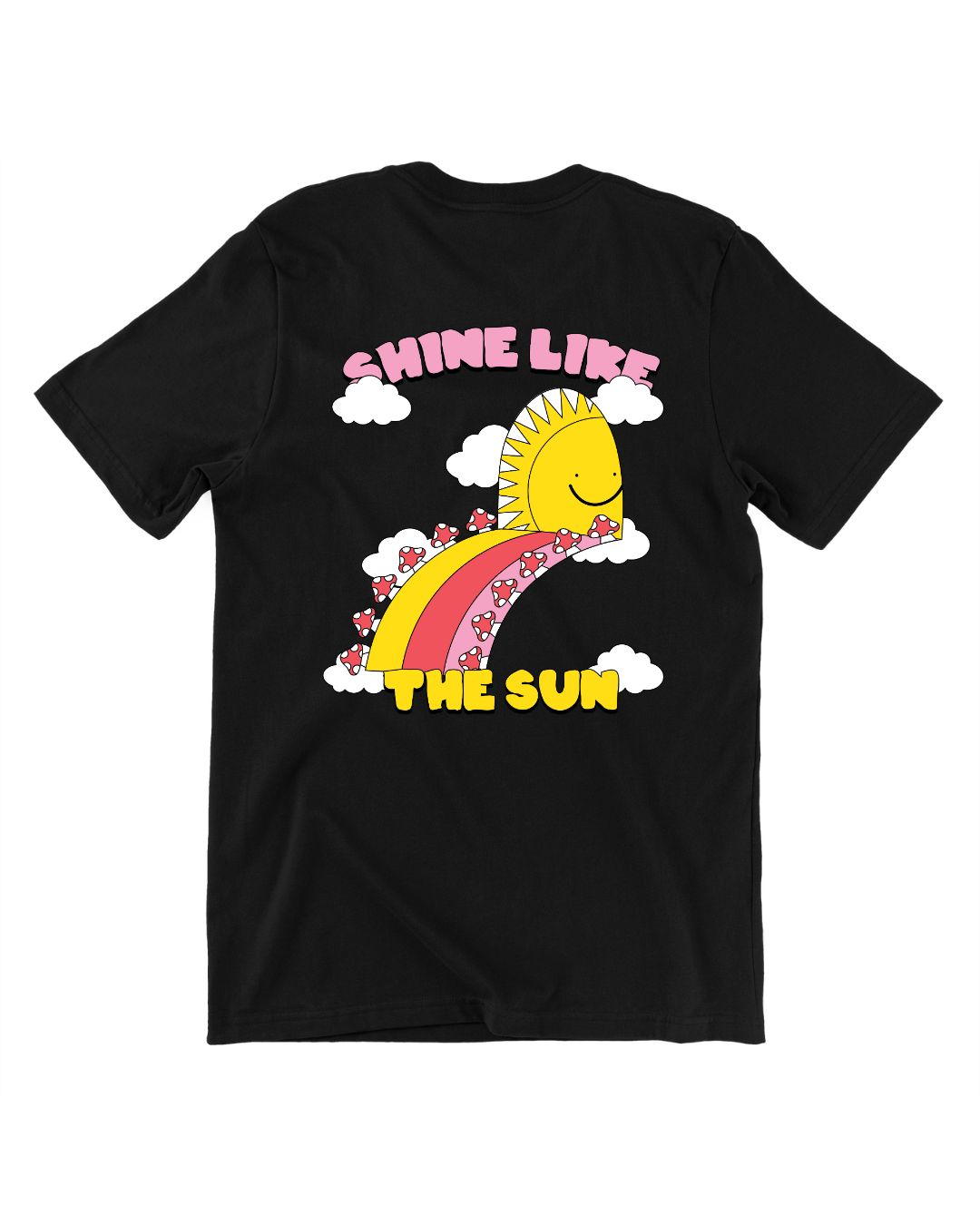 Shine Like The Sun Oversized Tee in Black