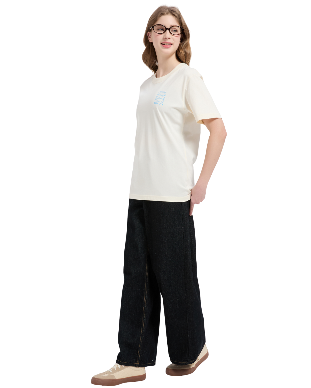 Dim Sum Menu Cooling Tee in Cream