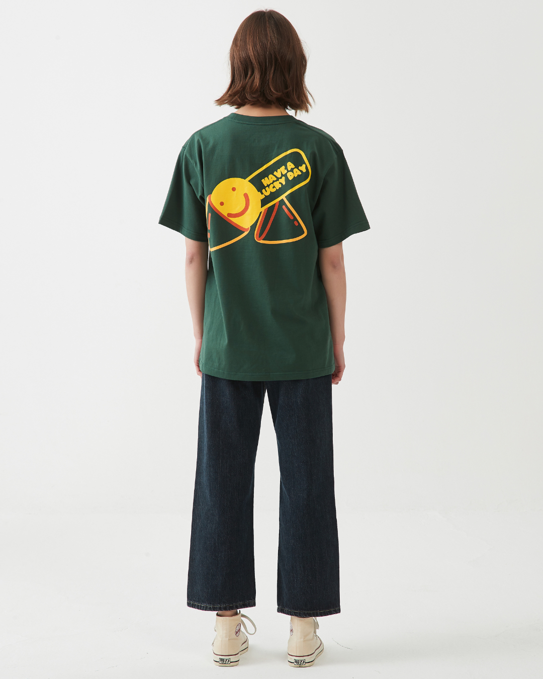 Fortune Cookie Tee In Emerald Green