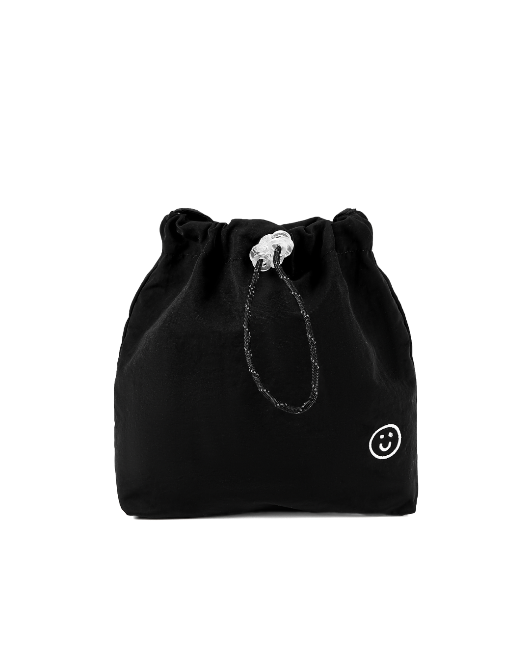 Mini Tsuno Drawstring Bag/Pouch in Black