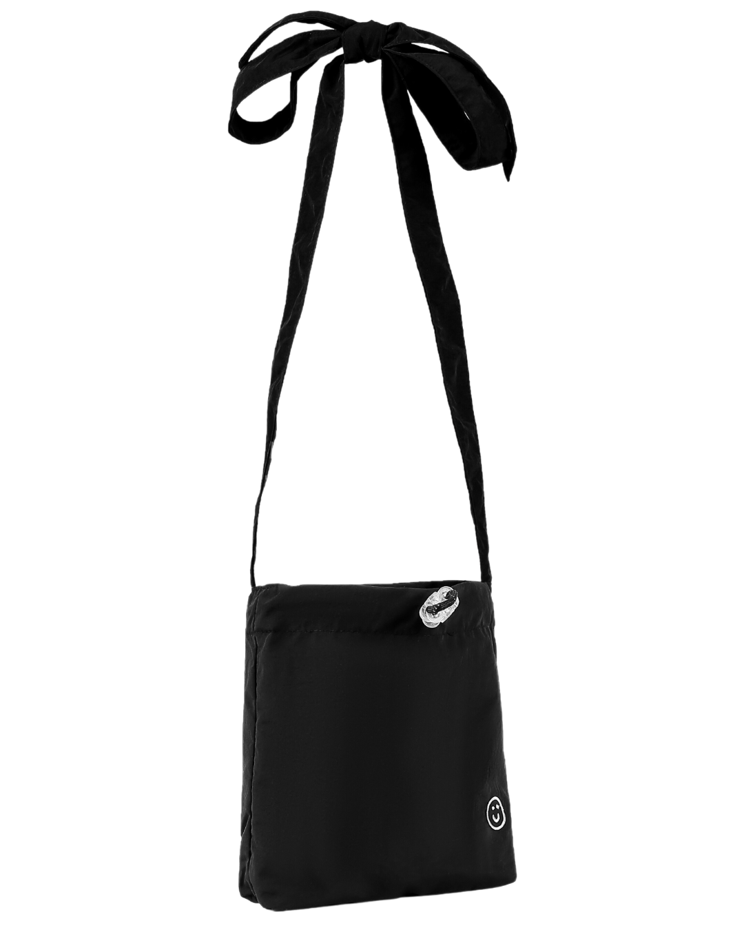 Mini Tsuno Drawstring Bag/Pouch in Black