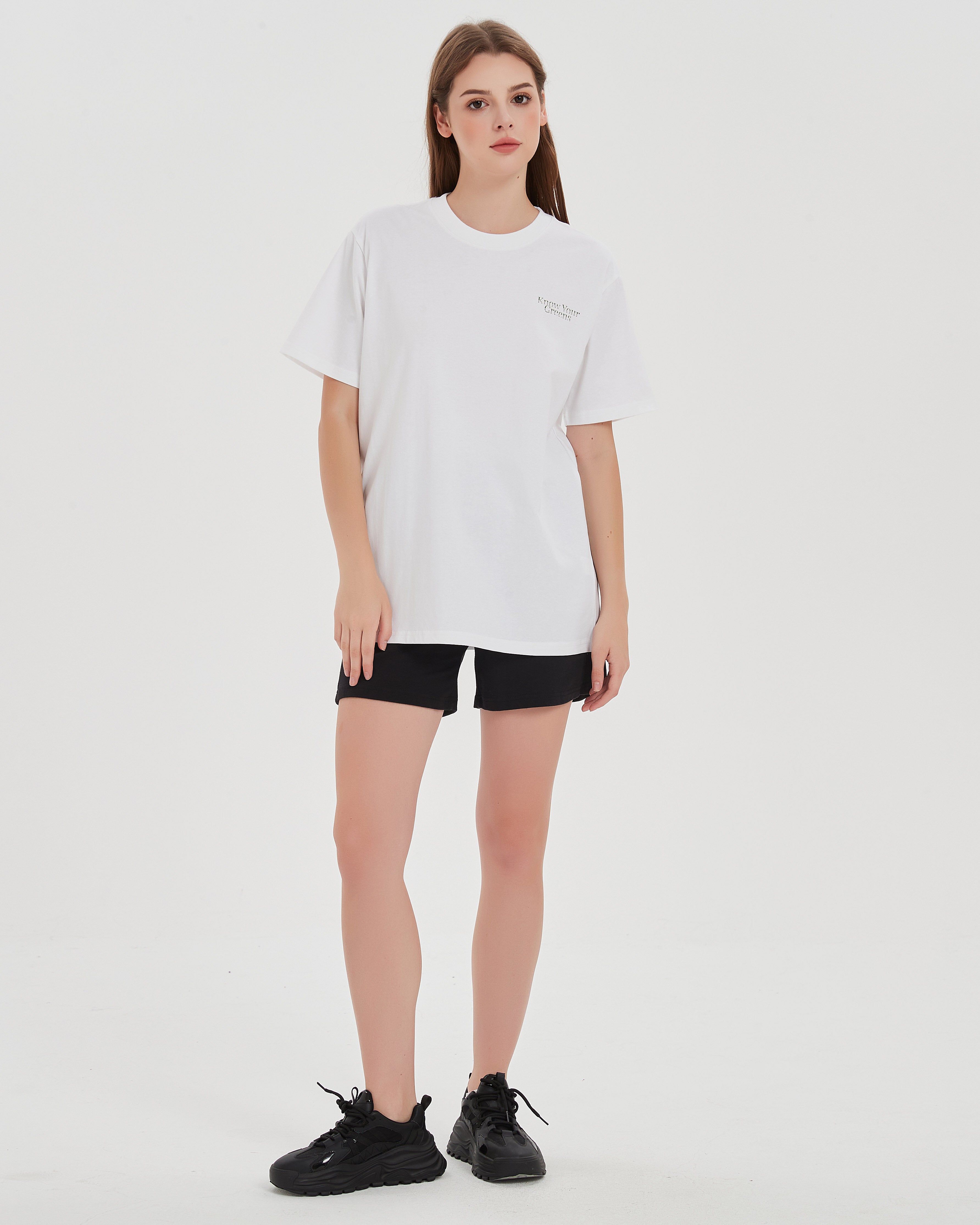 Know Your Greens Oversized Tee in White