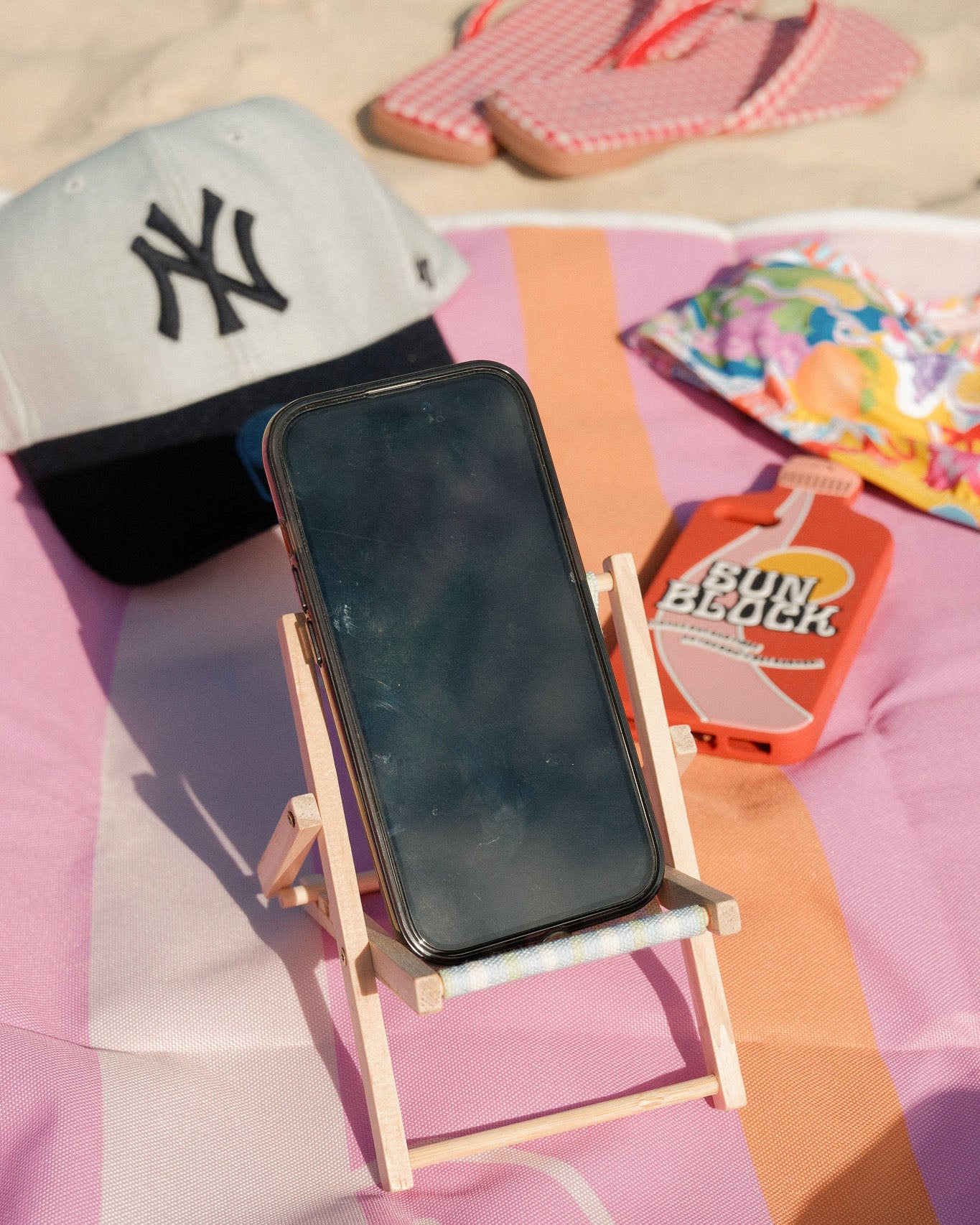 Beach Chair Phone Stand