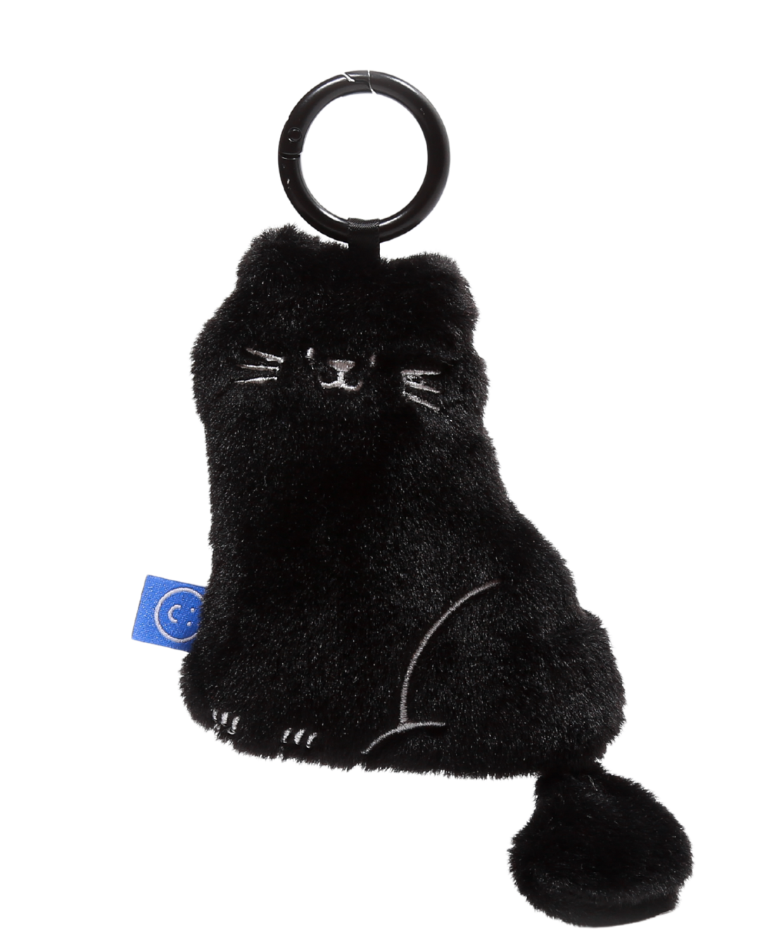 Black Cat Plushie Reusable Nylon Large Bag