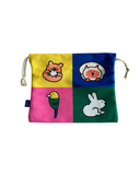 Cat Hamster Parrot Rabbit Drawstring Pouch