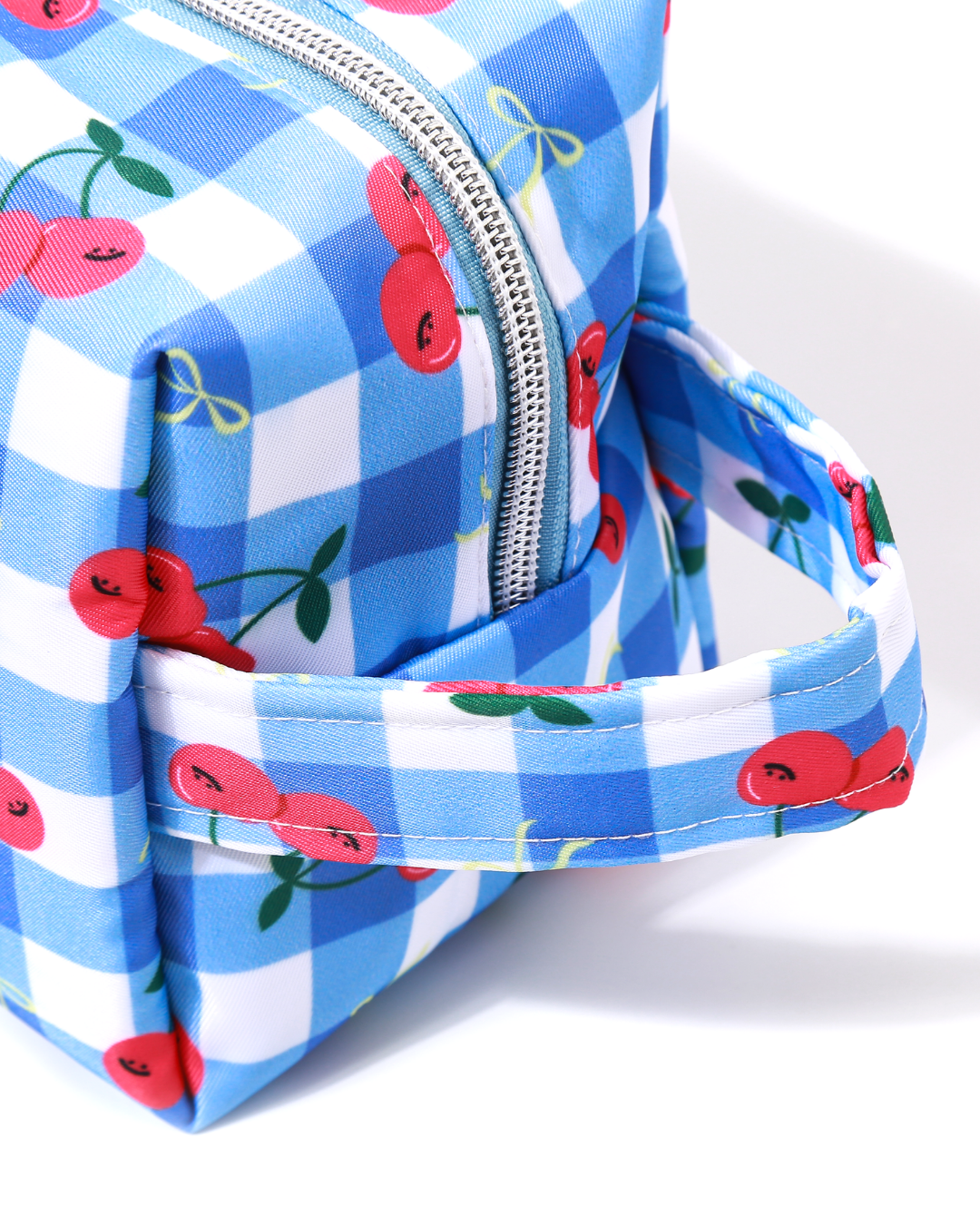 Cherry Gingham Big Pouch