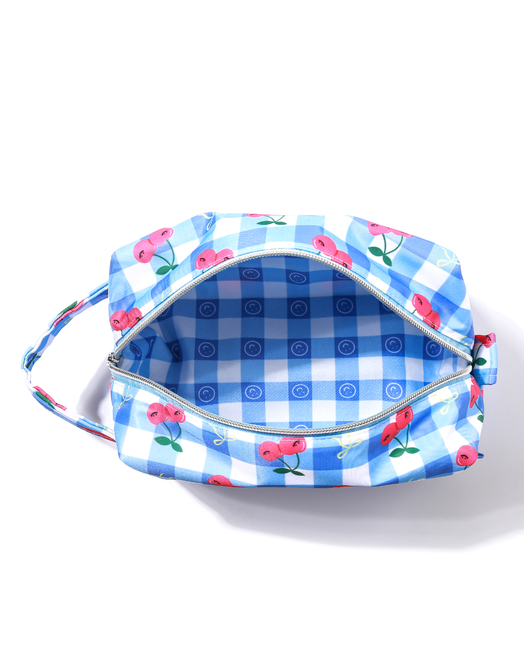 Cherry Gingham Big Pouch