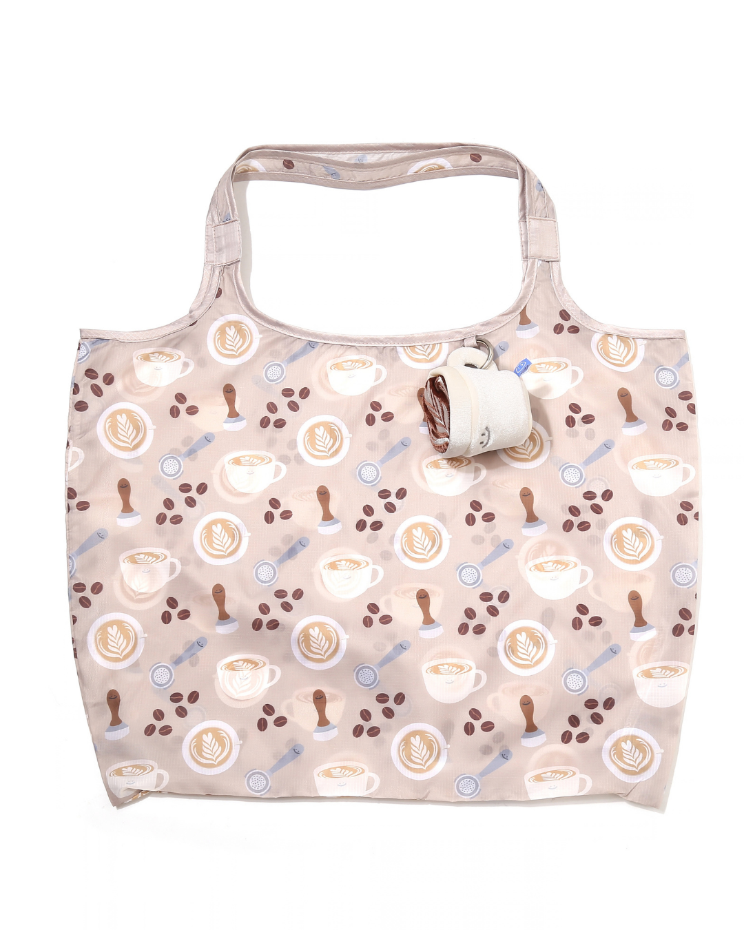 Coffee Latte Plushie Reusable XL Bag