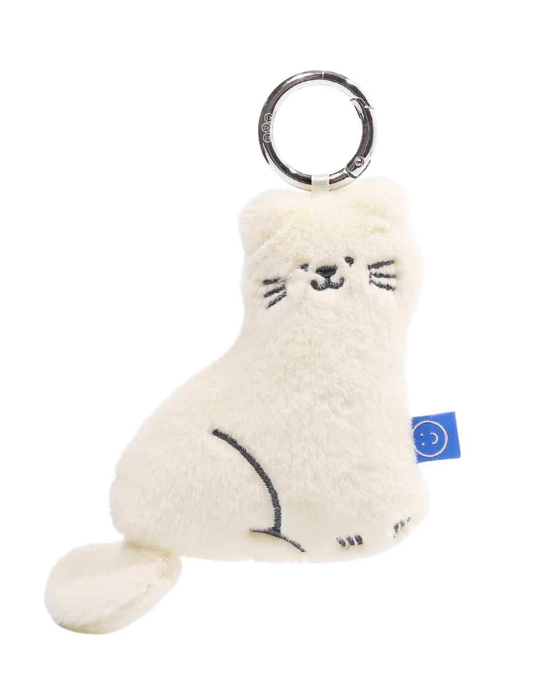 Cream Cat Plushie Reusable Nylon Large Bag