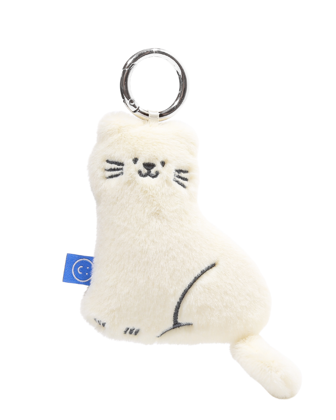 Cream Cat Plushie Reusable Nylon Large Bag