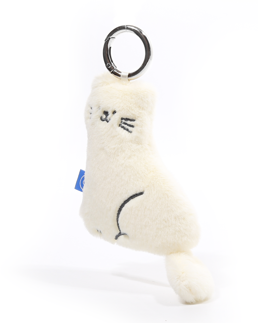 Cream Cat Plushie Reusable Nylon Large Bag