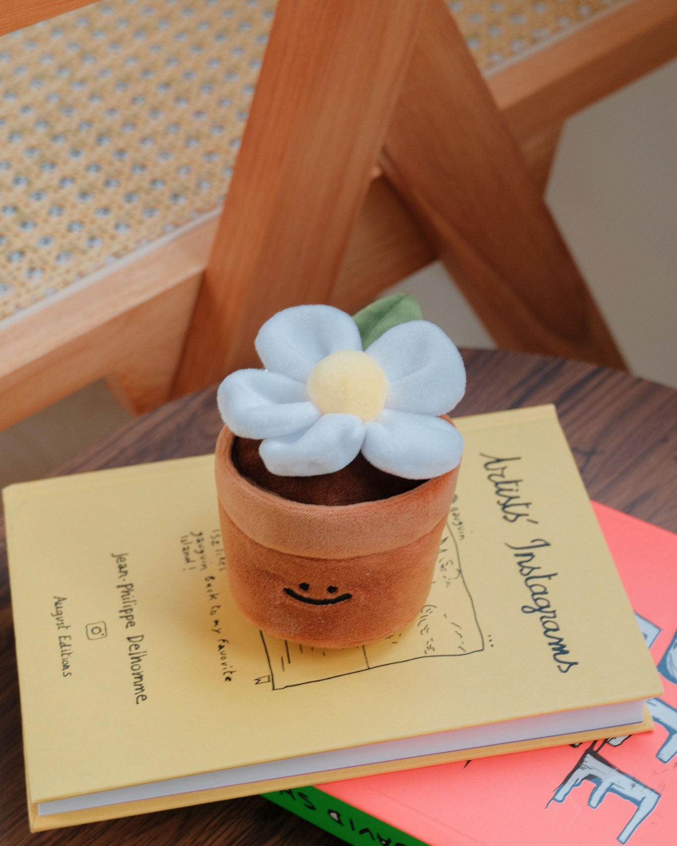 Potted Daisy Plant Plushie Reusable XL Bag