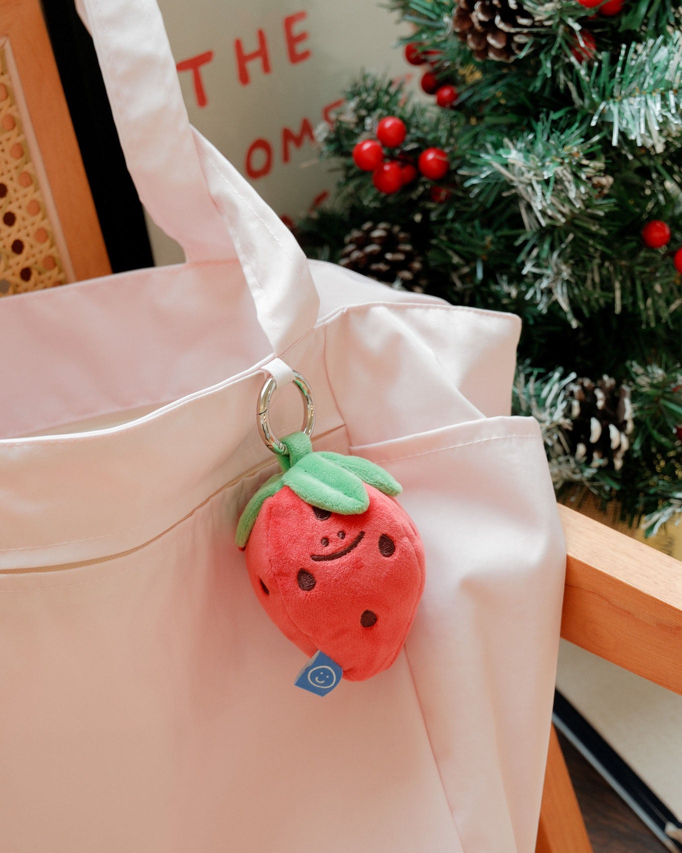 Handsome Strawberry Plushie Reusable XL Bag