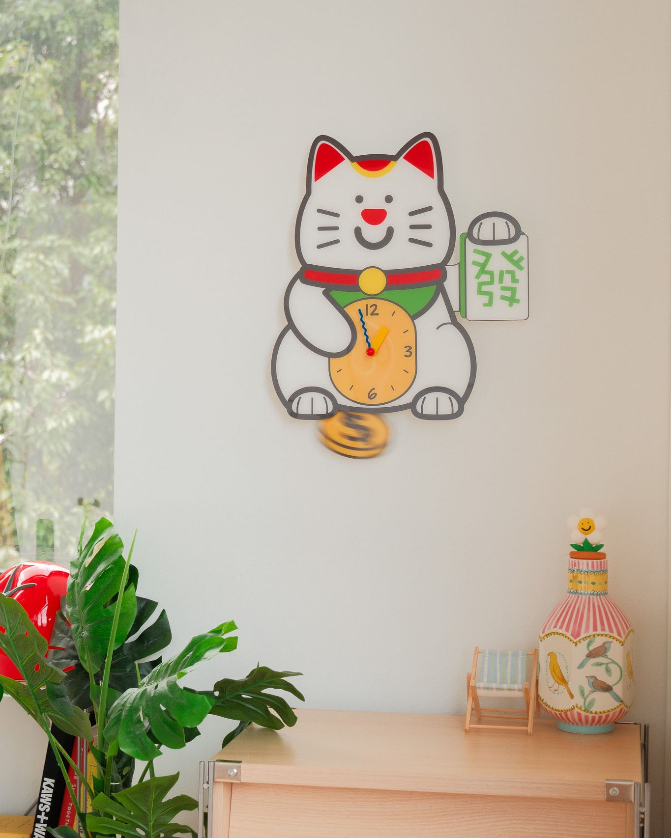 Fortune Cat Clock