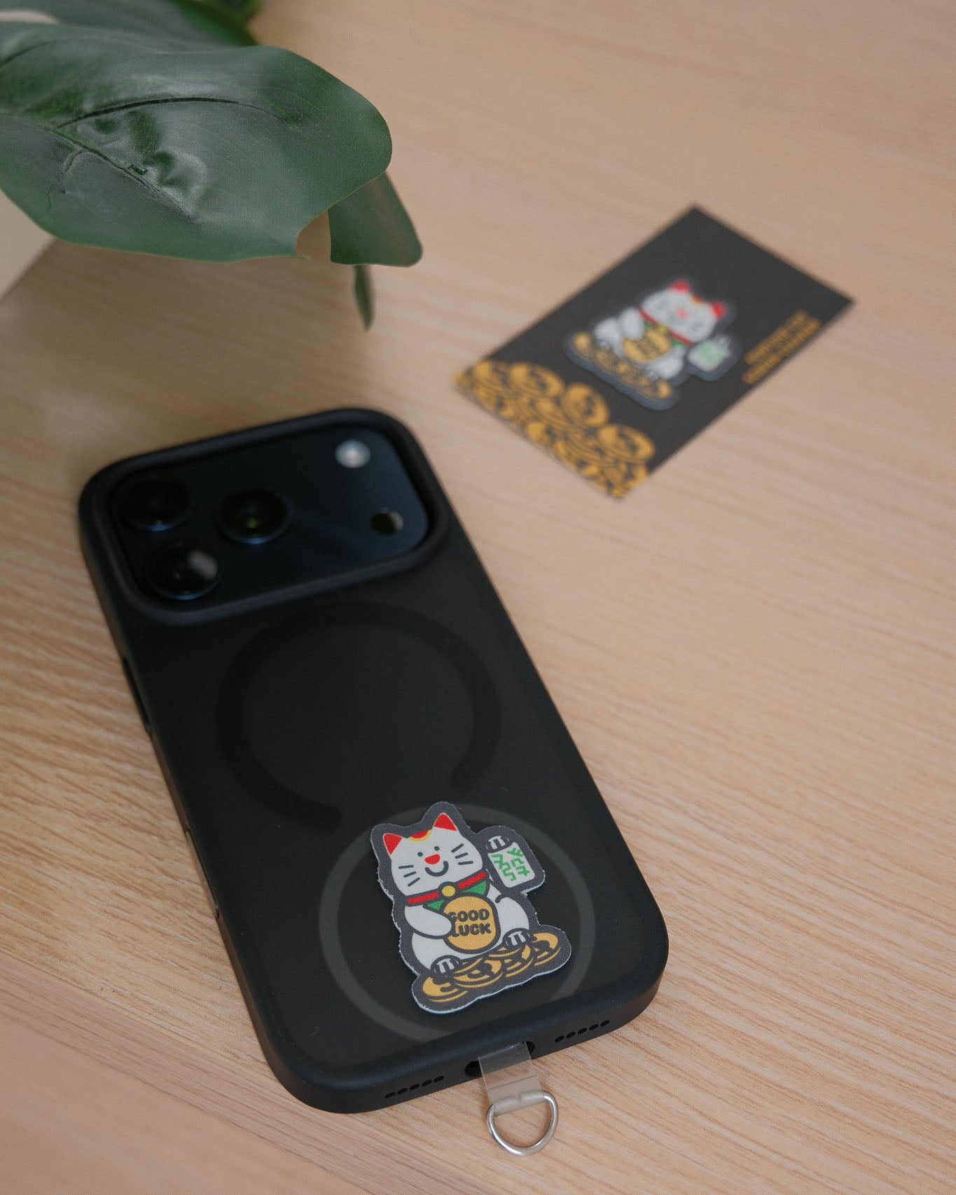 Fortune Cat Screen Cleaner Sticker