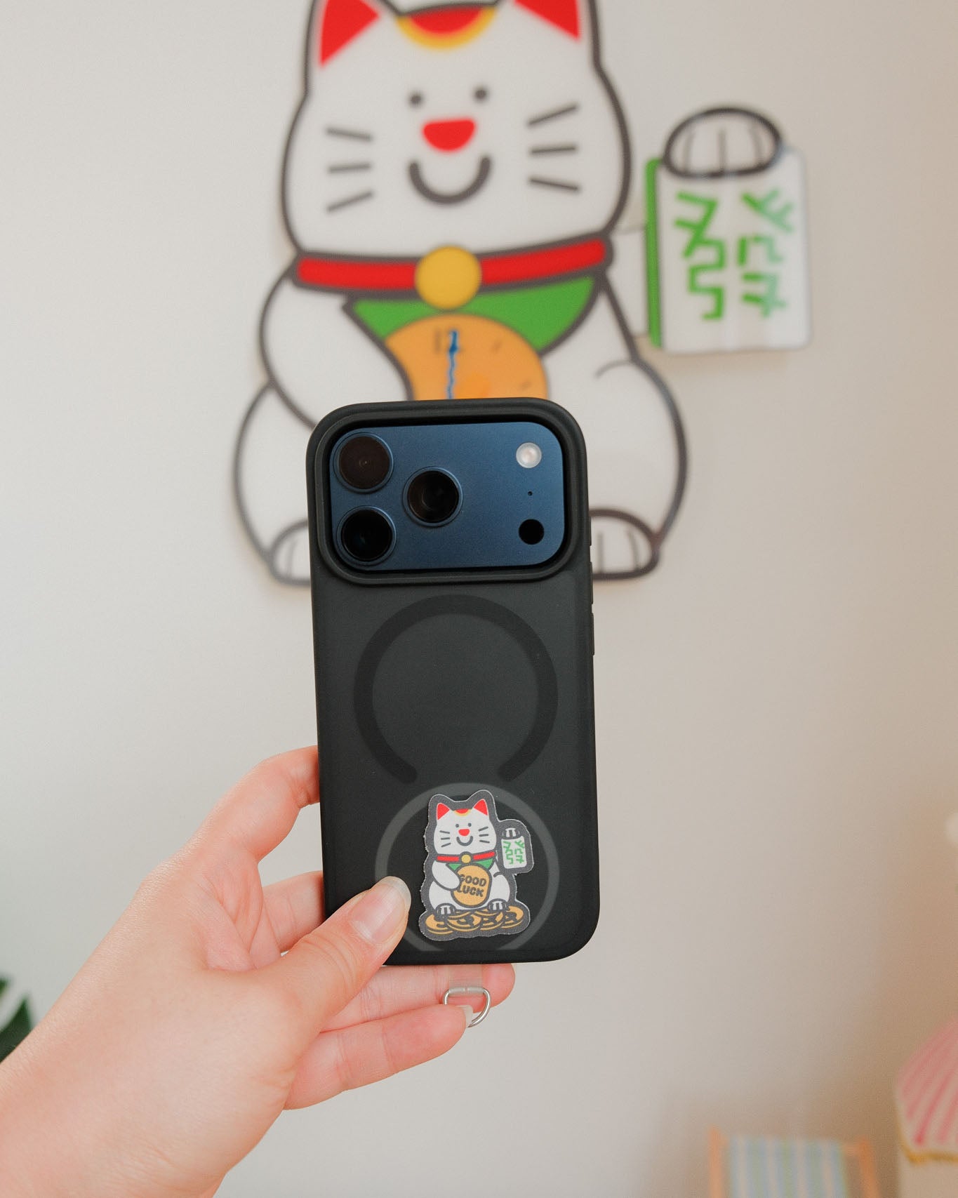 Fortune Cat Screen Cleaner Sticker