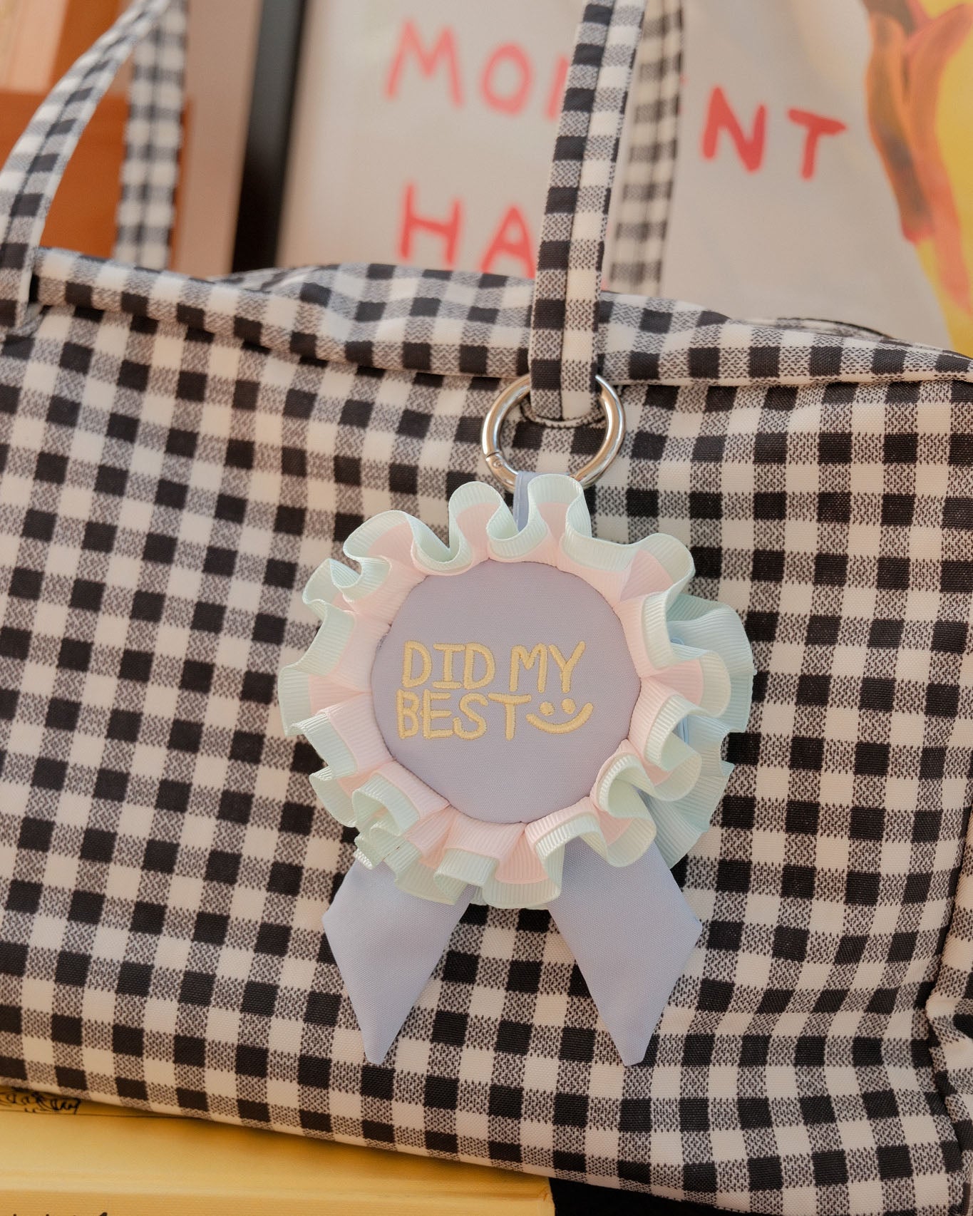 Did My Best Prize Ribbon Medium Nylon Reusable Bag