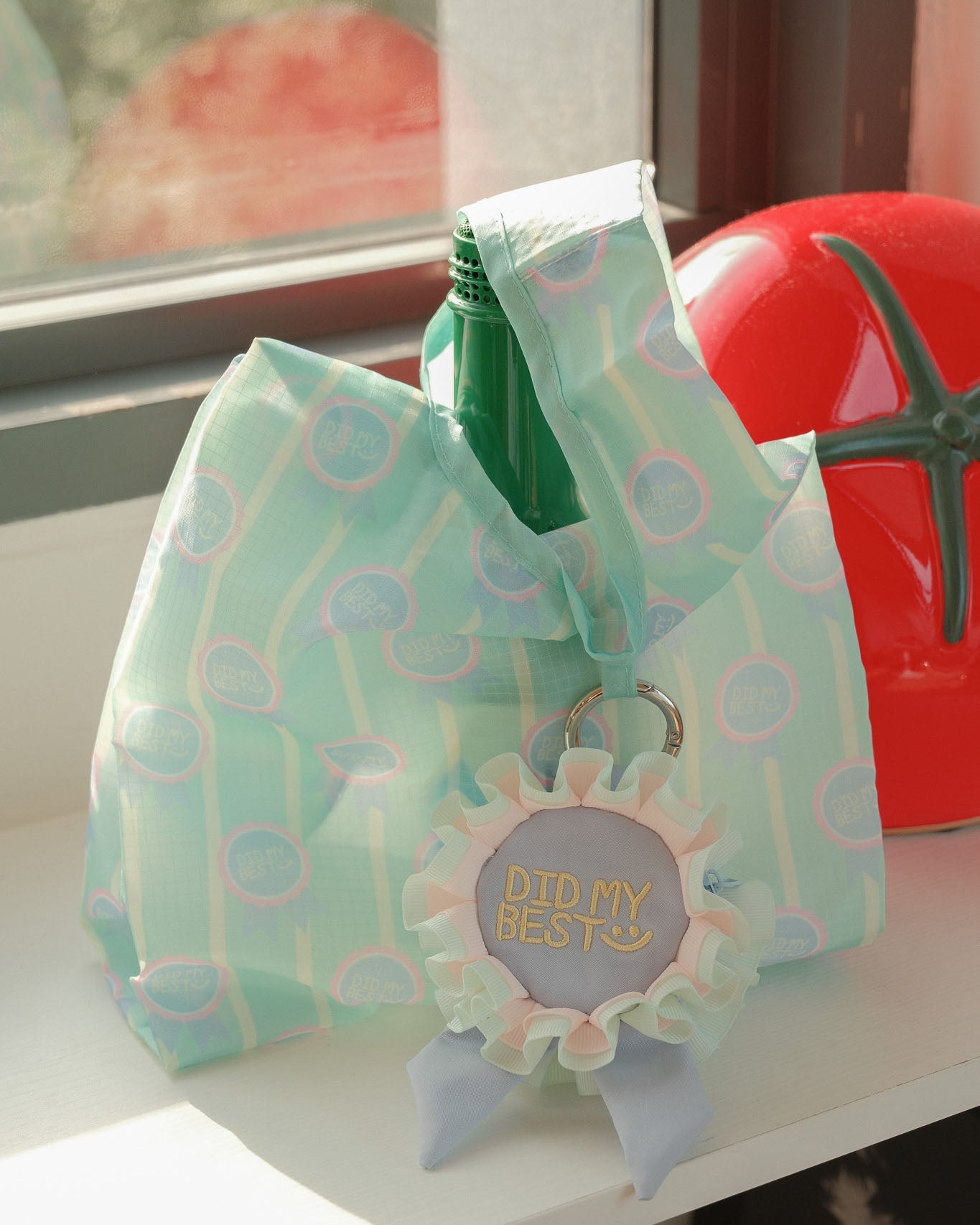 Did My Best Prize Ribbon Medium Nylon Reusable Bag