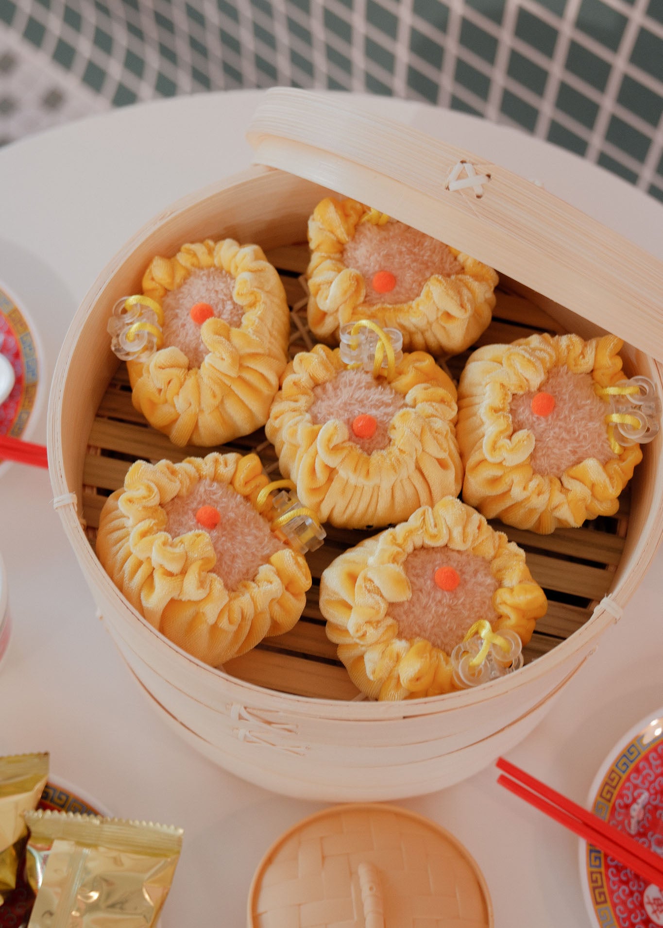 Siew Mai Dim Sum Plushie Reusable XL Bag