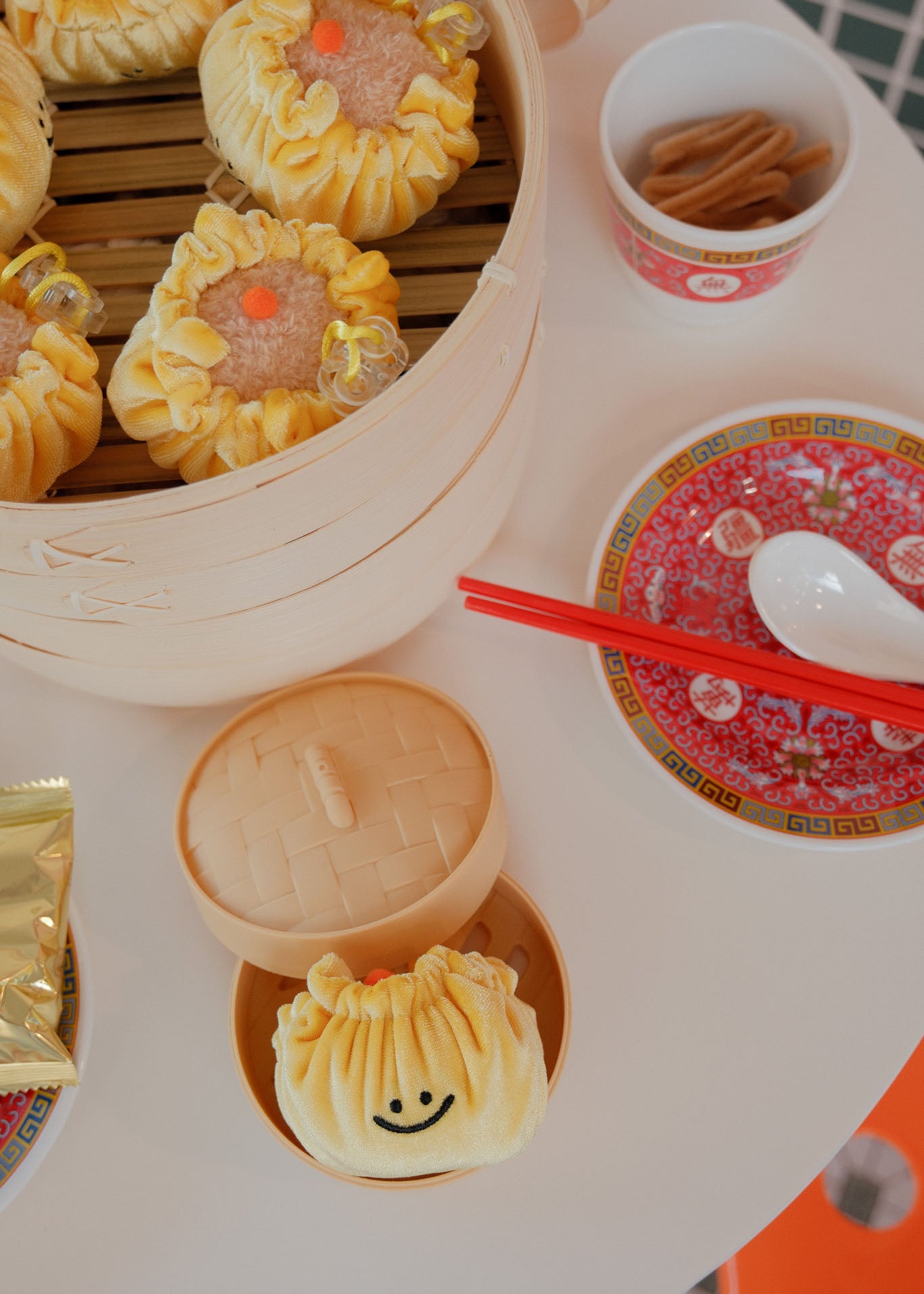 Siew Mai Dim Sum Plushie Reusable XL Bag