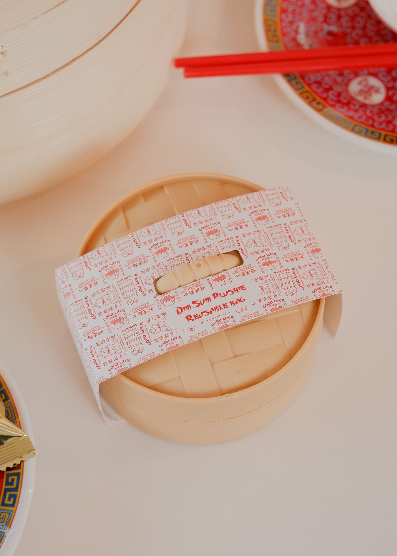 Xiao Long Bao Dim Sum Plushie Reusable XL Bag