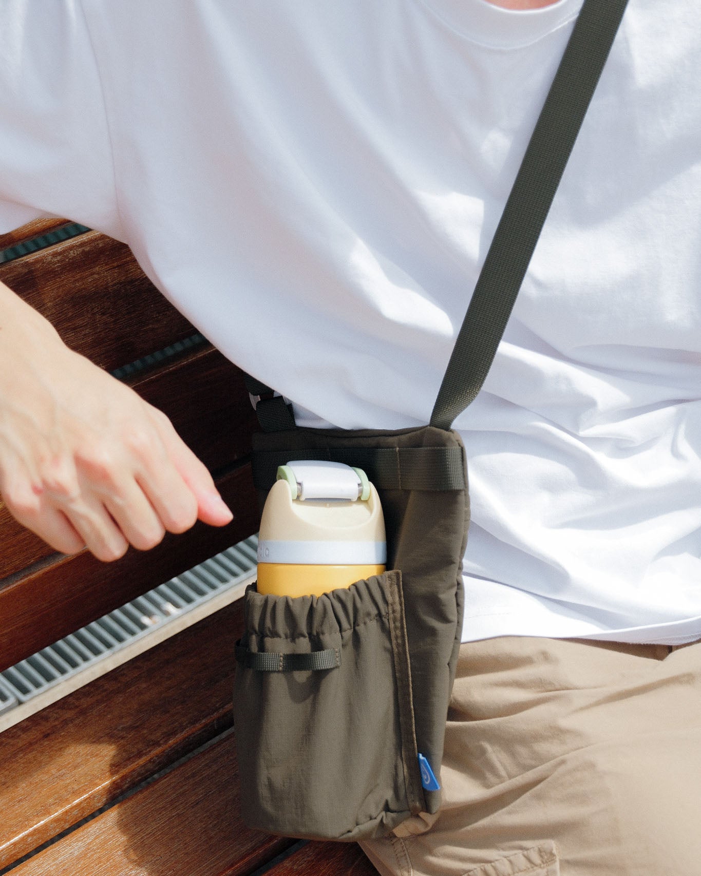 Sacoche Waterbottle Drink Bag in Olive