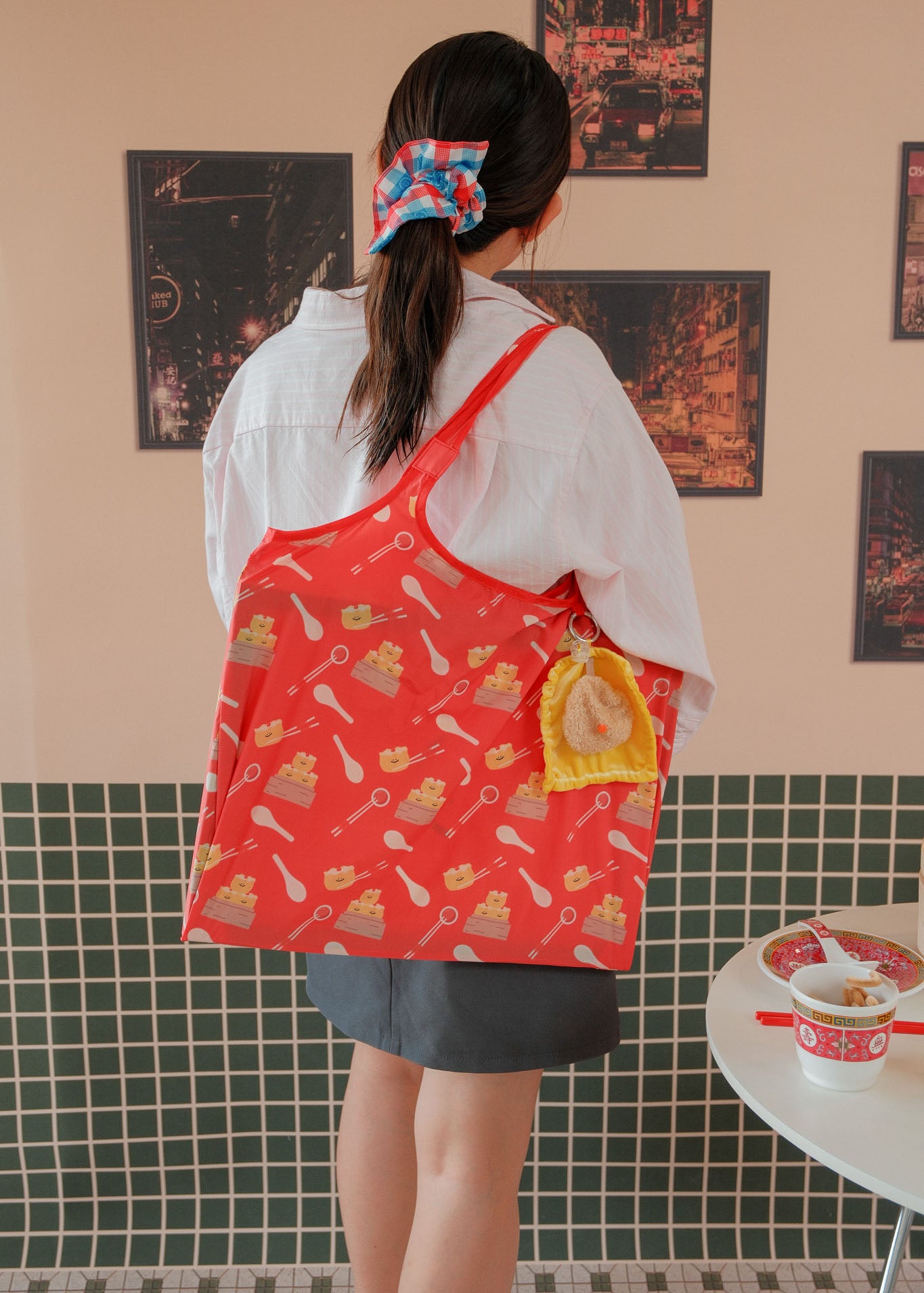 Siew Mai Dim Sum Plushie Reusable XL Bag