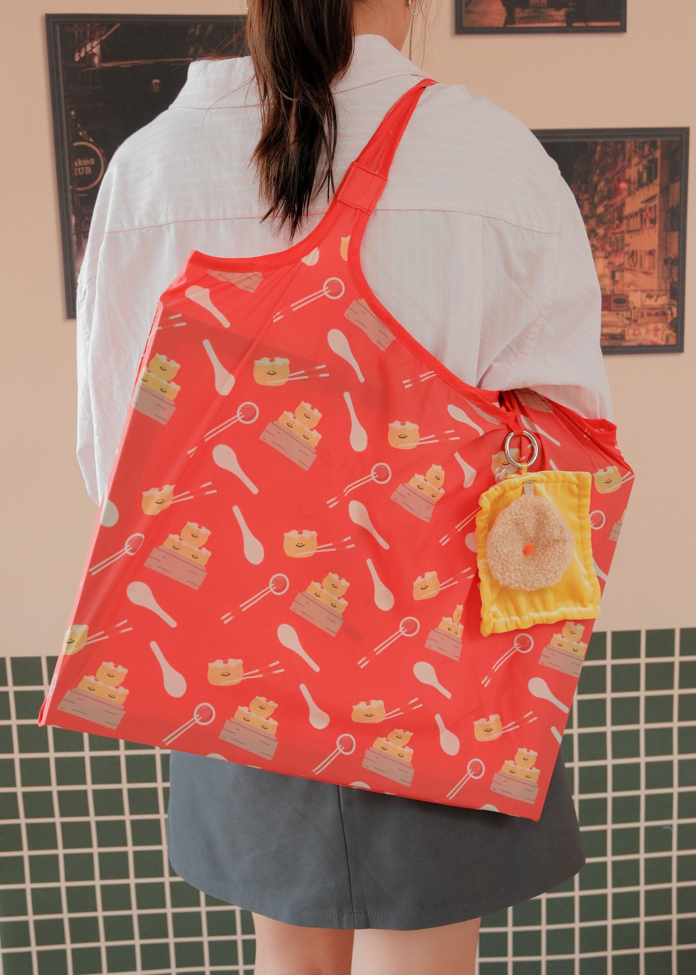 Siew Mai Dim Sum Plushie Reusable XL Bag