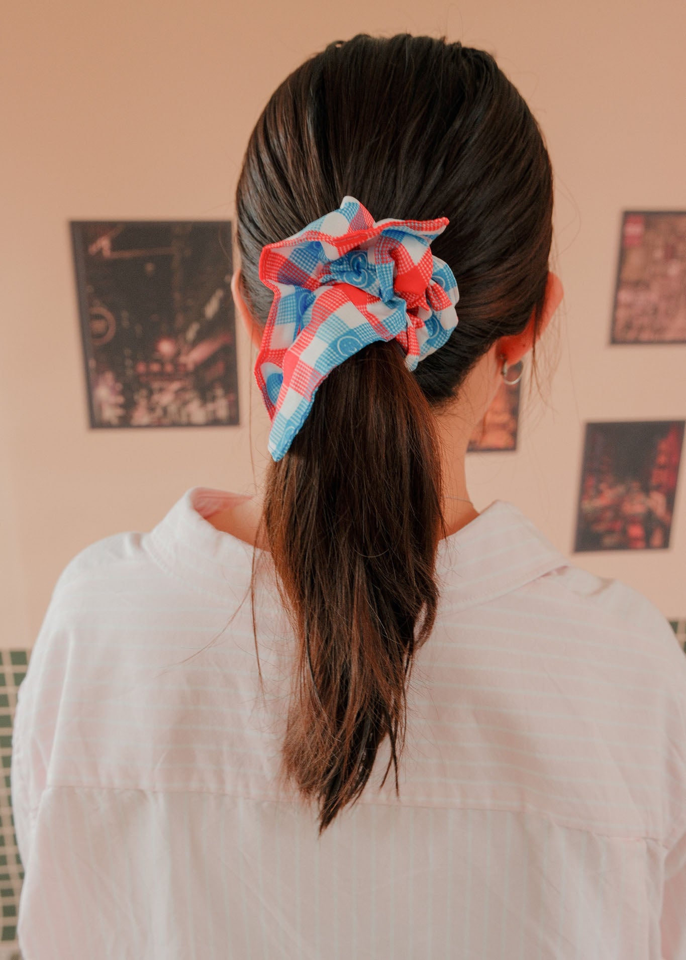 Red White Blue Big Scrunchie