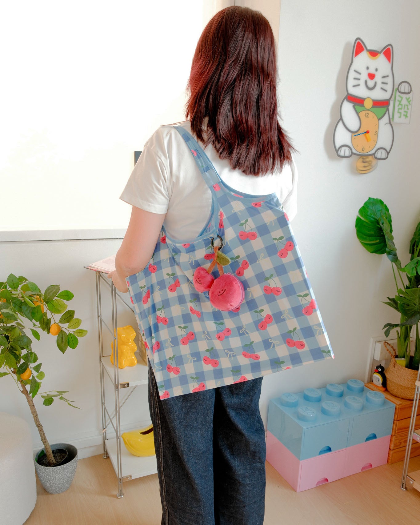 Cherry Plushie Reusable XL Bag