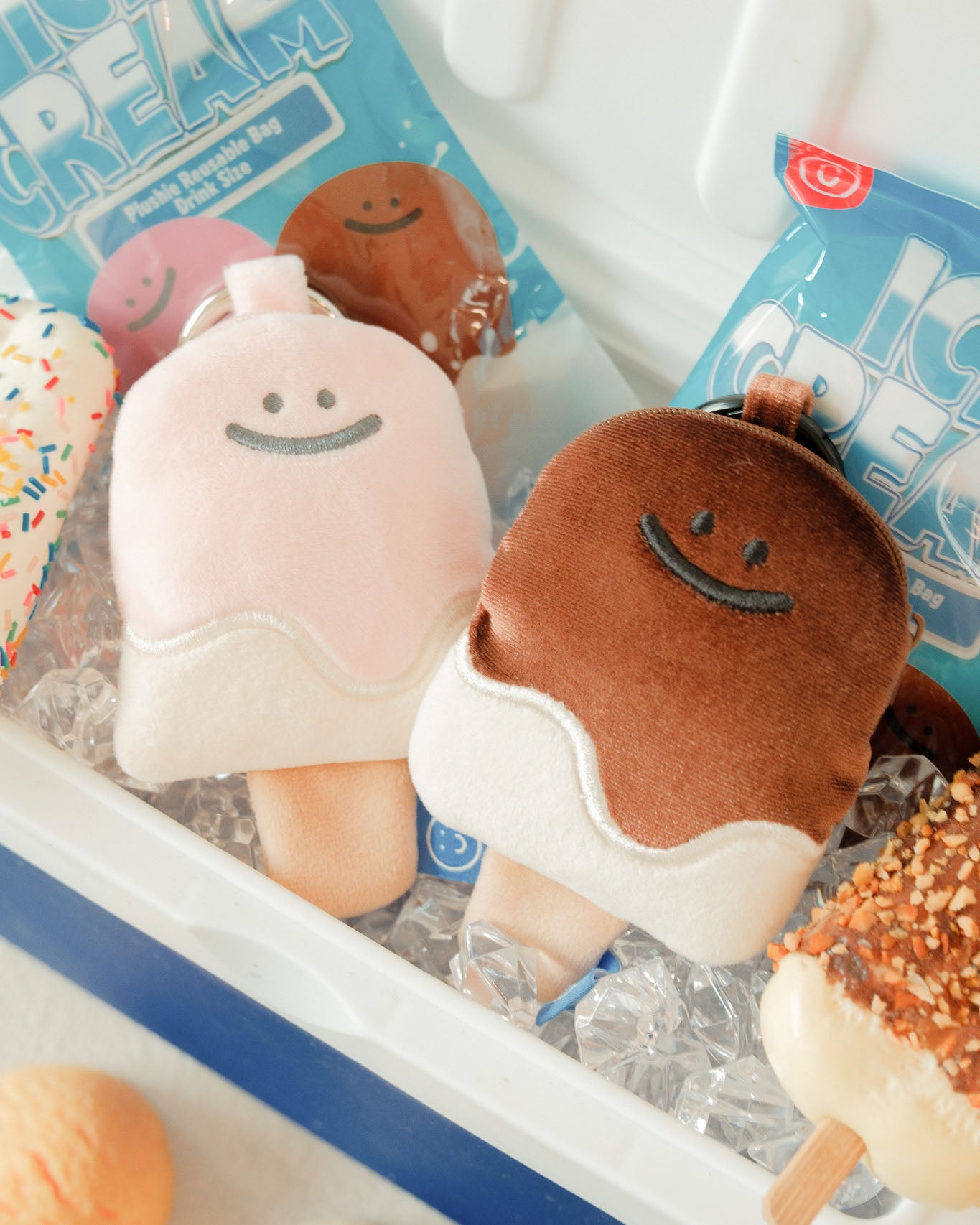 Chocolate Popsicle Plushie Reusable Drink Bag