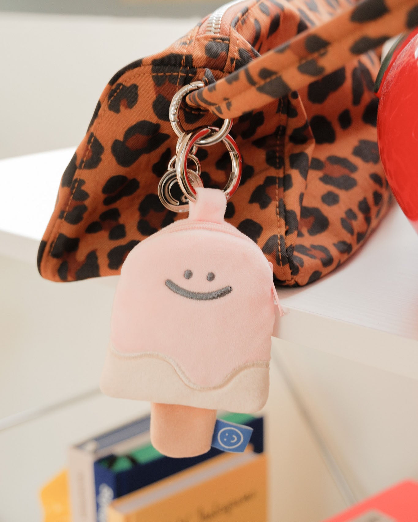 Strawberry Popsicle Plushie Reusable Drink Bag