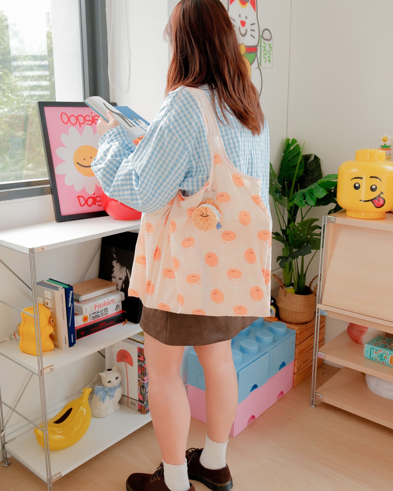 Ice Cream Sandwich Plushie Reusable XL Bag