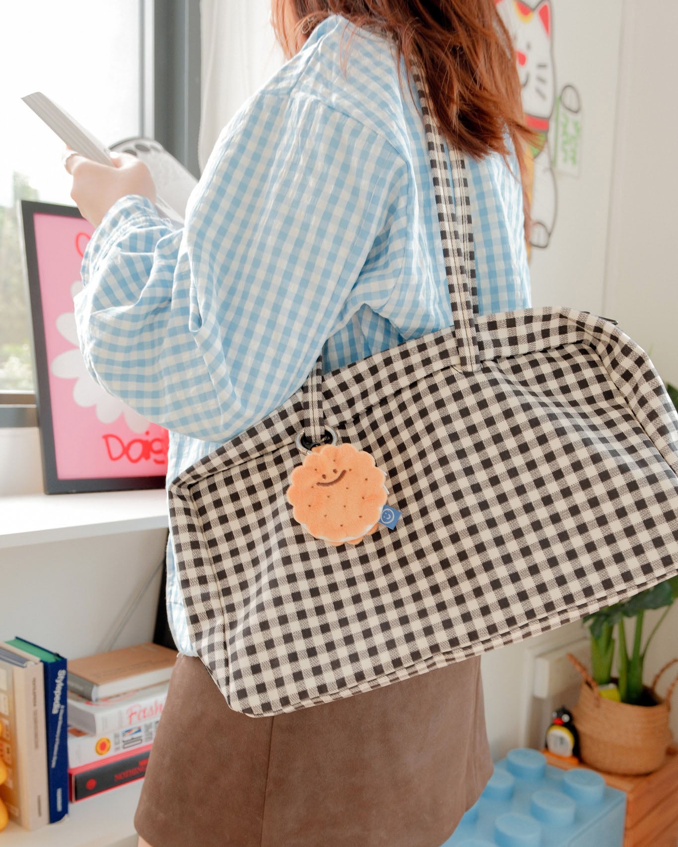 Ice Cream Sandwich Plushie Reusable XL Bag