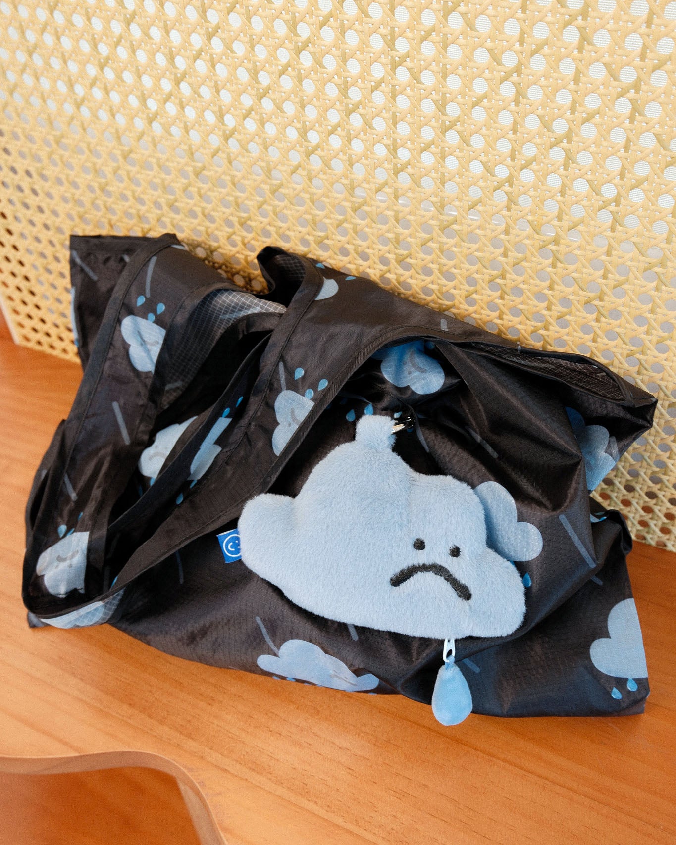 Sad Cloud Plushie Reusable Nylon Big Bag