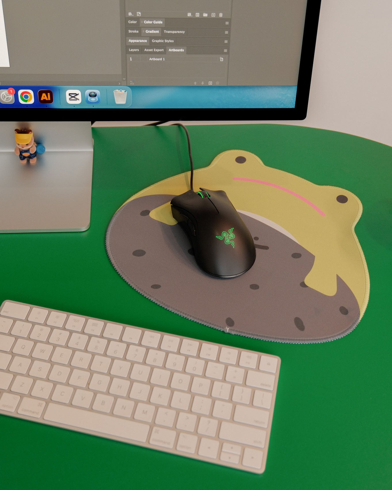 Frogile Frog & Stone Mousepad