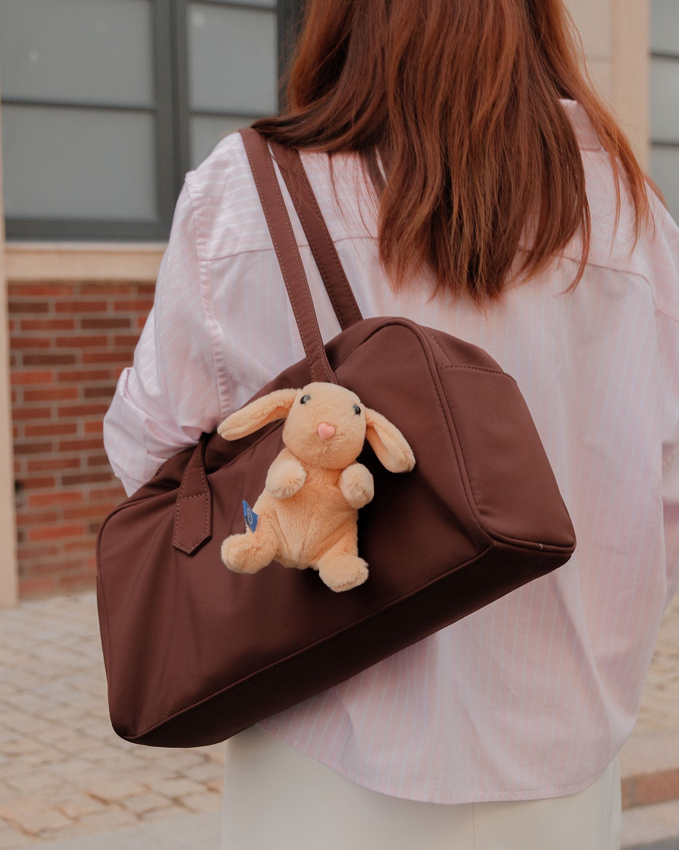 Brown Bunny Plushie Reusable XL Bag